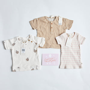 WILSON & FRENCHY, QUINCY MAE & NATURE BABY 4 PIECE BUNDLE, 3-6M