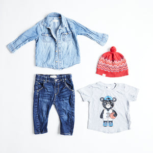 HUX, ZARA, TOSHI 4 PIECE BUNDLE, 6-12M