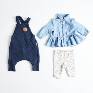 RALPH LAUREN & HUX 3 PIECE BUNDLE, 0-3M