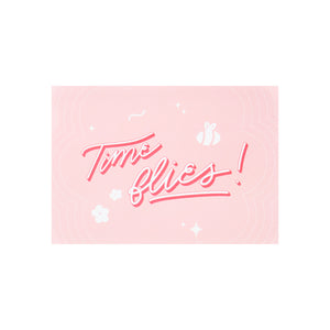 TIME FLIES (PINK) HAPPY BIRTHDAY GREETING CARD