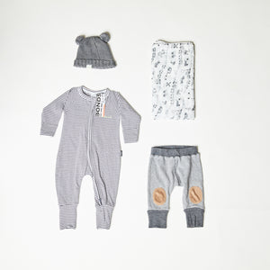 MIXED BRANDS (TOSHI, BONDS, FOX & FINCH) 4 PIECE BUNDLE, 0-3M