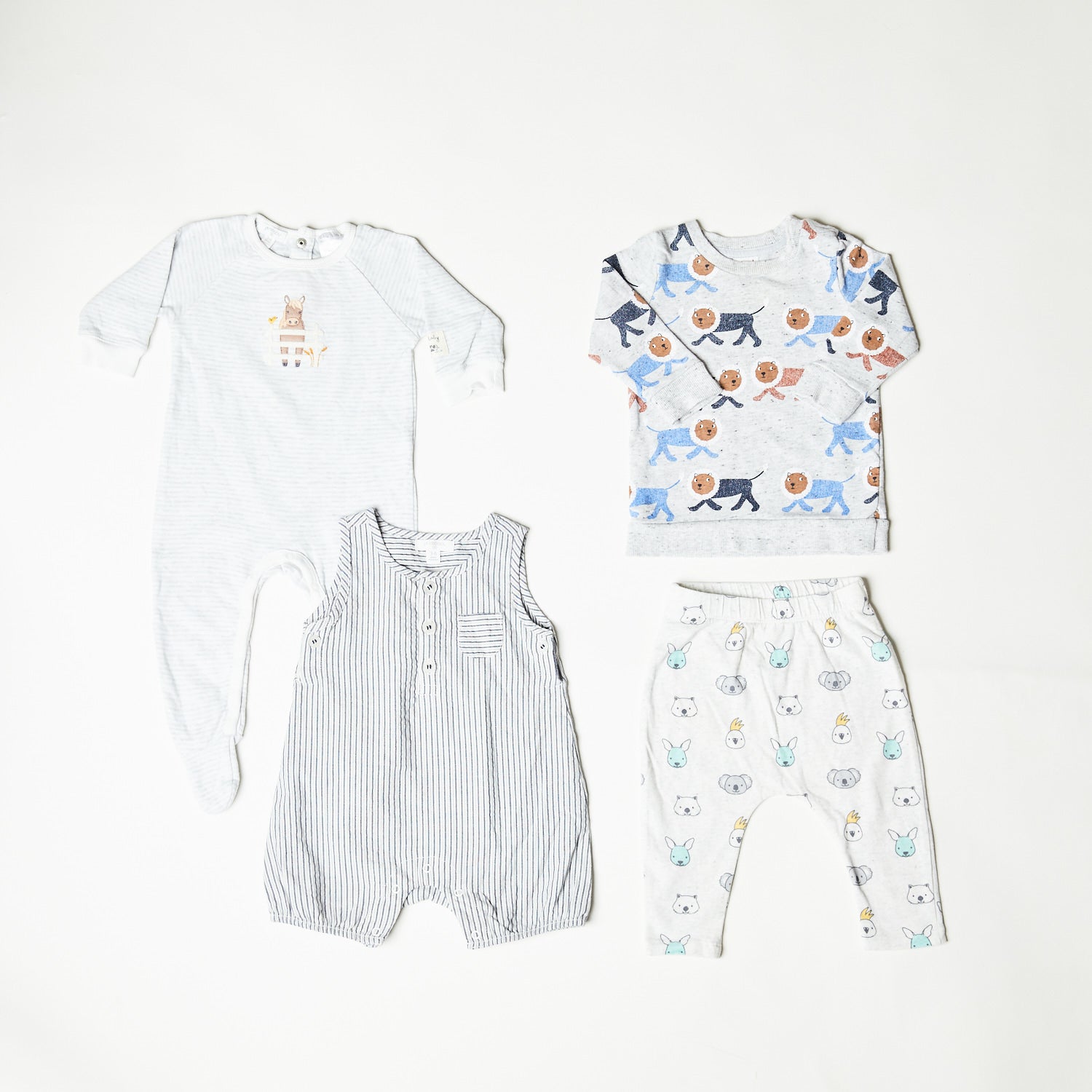 PUREBABY & SEED HERITAGE 4 PIECE BUNDLE, 3-6 MONTHS