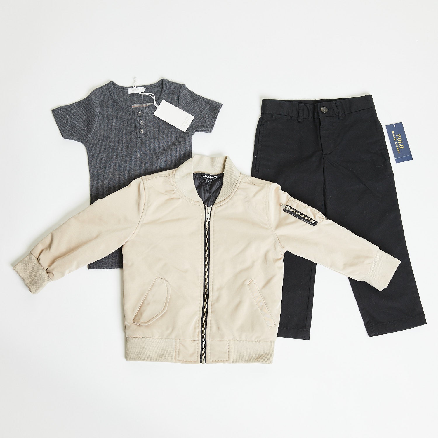 MIXED BRANDS (JAMIE KAY, POLO RALPH LAUREN, ADAM + YVE) 3 PIECE BUNDLE, 2 + 3 YEAR OLD