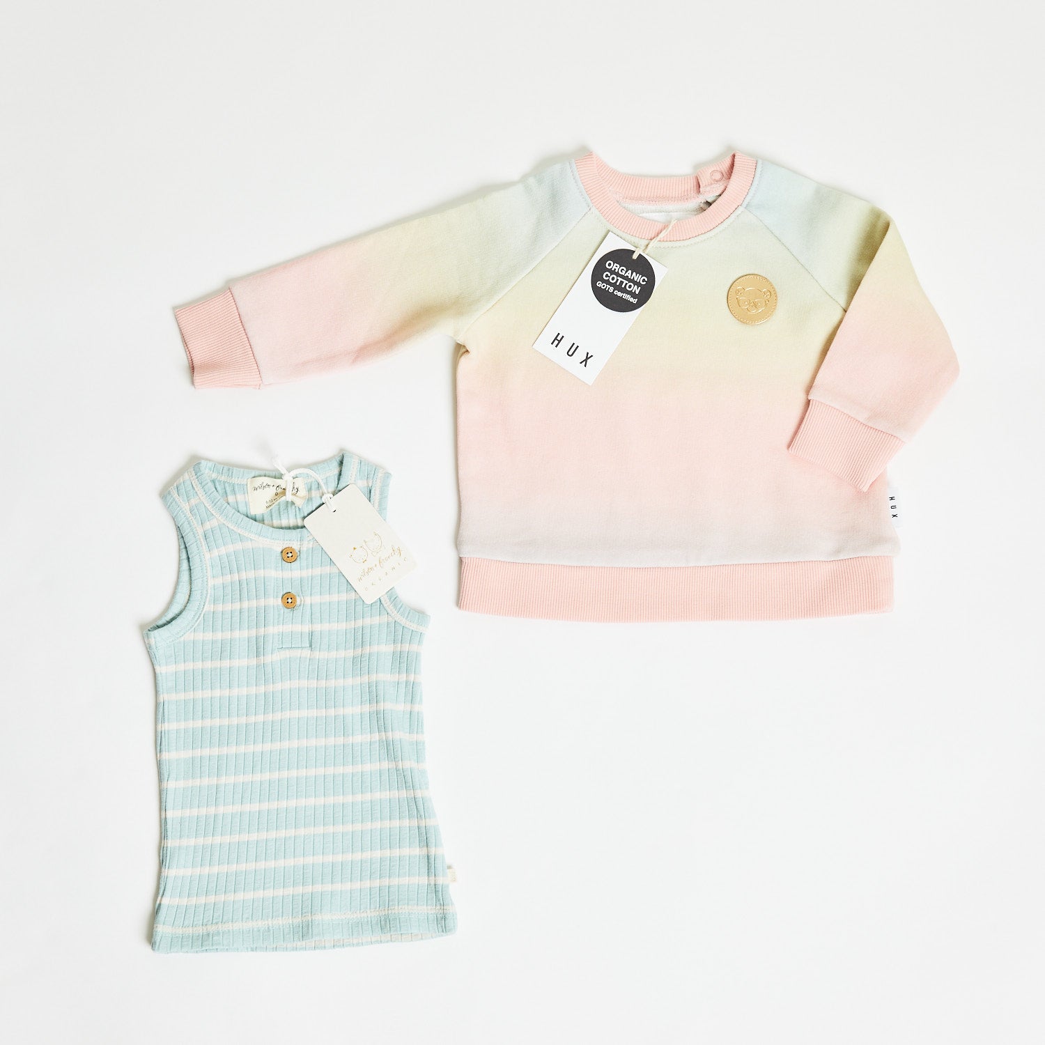 WILSON + FRENCHY & HUXBABY 2 PIECE BUNDLE, 6-12M