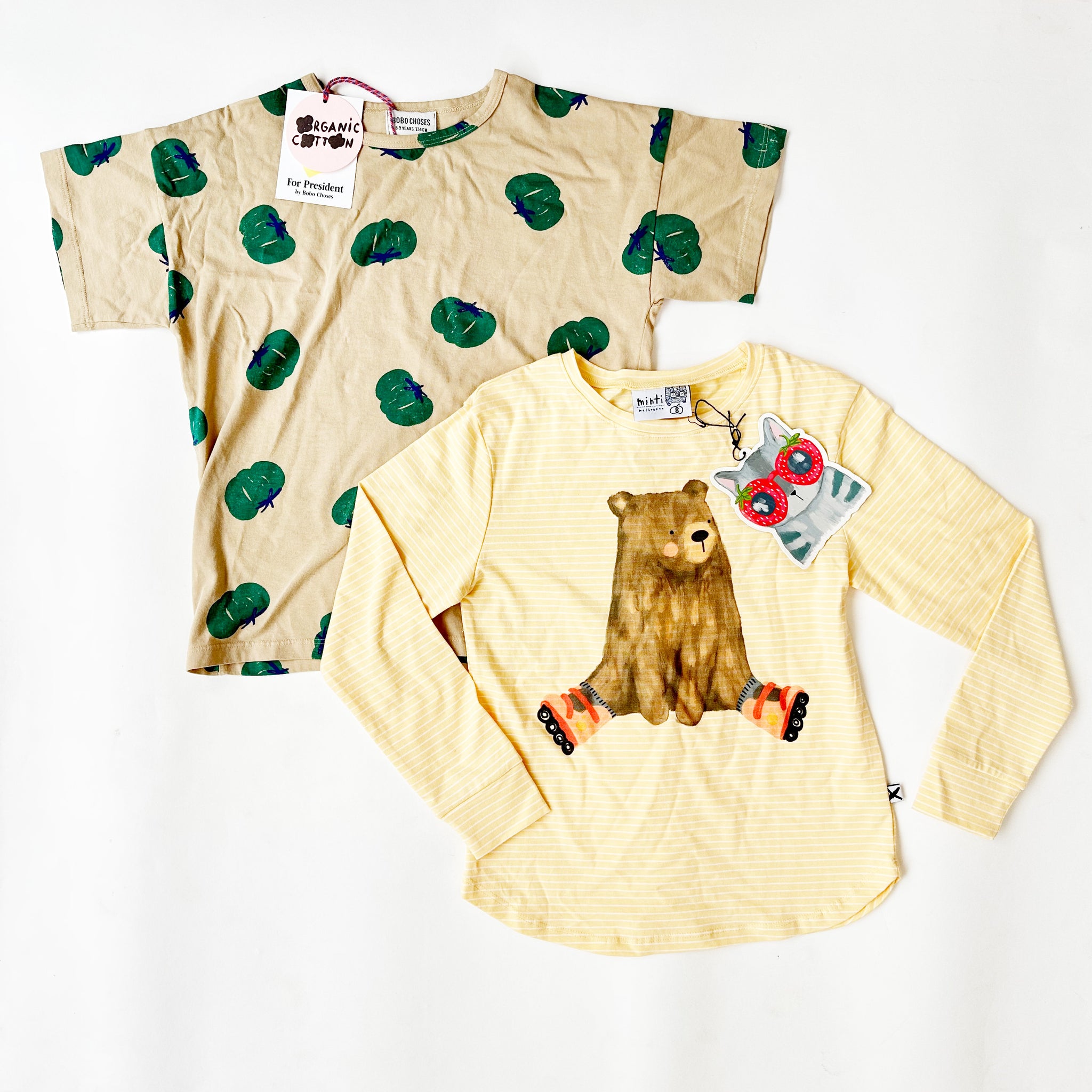 MINTI & BOBO CHOSES 2 PIECE BUNDLE, 8-9YRS